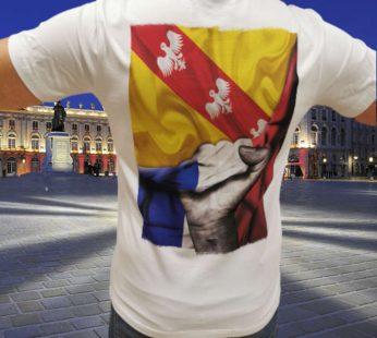 T-shirt drapeau Lorraine