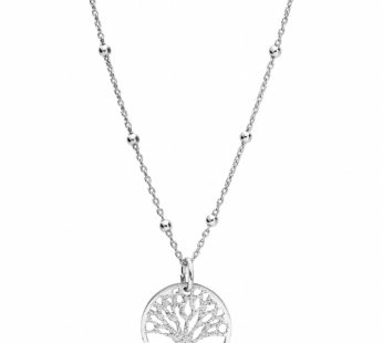 Collier Arbre de Vie Argent granité 43cm